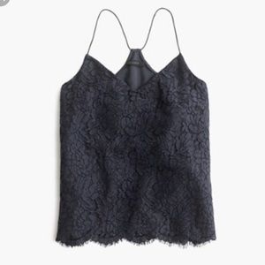 J Crew Lace Racer Back Camisole sz 8